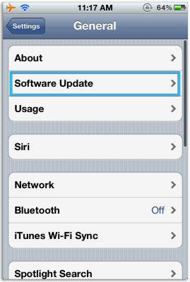 Làm thế nào để cập nhật iOS 5.1.1 từ xa