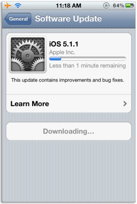 Làm thế nào để cập nhật iOS 5.1.1 từ xa 3