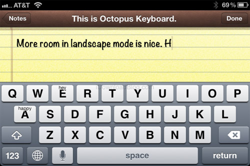 Octopus Keyboard; bàn phím ảo; bàn phím ma thuật; BlackBerry; BlackBerry 10