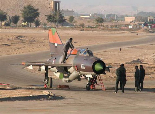 Chiếc phi cơ chiến đấu MiG21 mà viên phi công Syria dùng để đảo tẩu sang Jordan