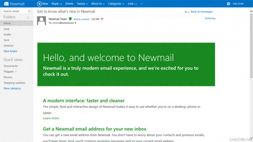 Hotmail sắp có giao diện phong cách Metro