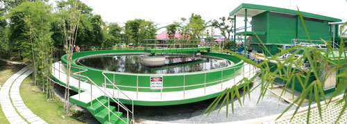 Hệ thống xử lý nước thải loại A của VBL - Ảnh: Minh Hương