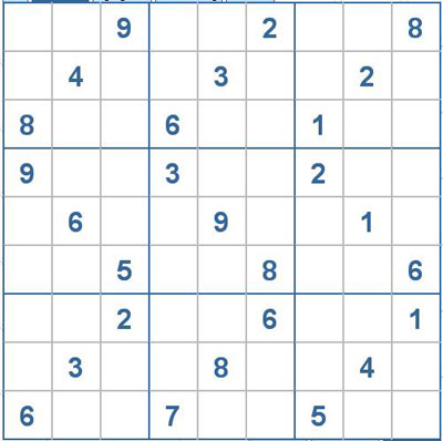 Mời các bạn thử sức với ô số Sudoku 1992 mức độ Rất khó 1