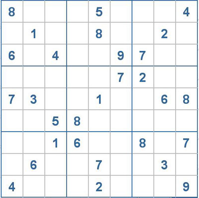 Mời các bạn thử sức với ô số Sudoku 2001 mức độ Khó