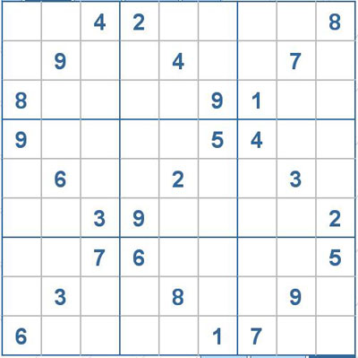 Mời các bạn thử sức với ô số Sudoku 2013 mức độ Rất khó 1