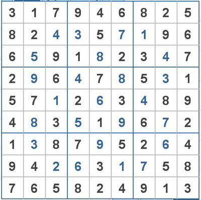 Mời các bạn thử sức với ô số Sudoku 2013 mức độ Rất khó