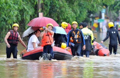 Đài Loan dùng máy bay không người lái theo dõi lũ lụt