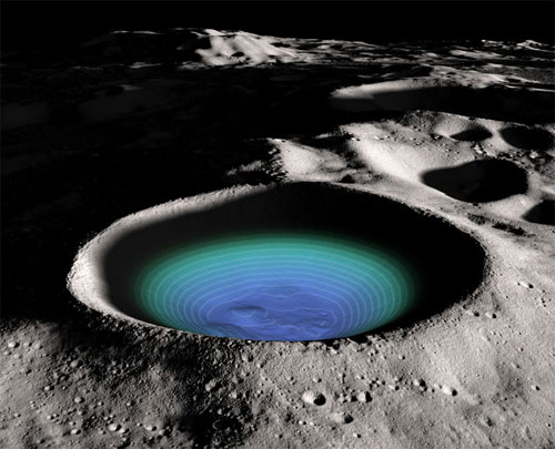 Phát hiện mới về băng trên mặt trăng