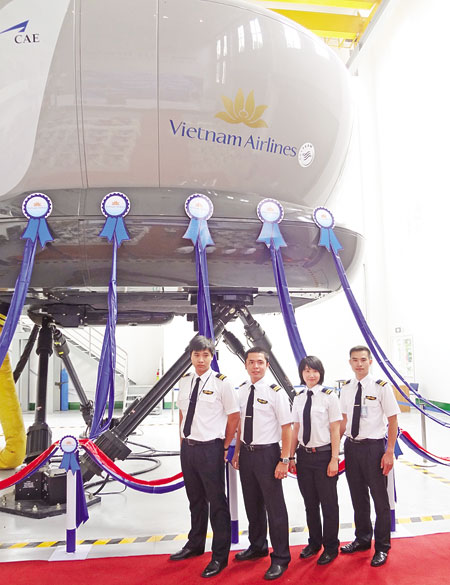 Vietnam Airlines có thiết bị huấn luyện phi công