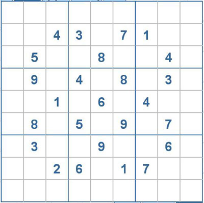 Mời các bạn thử sức với ô số Sudoku 2006 mức độ Rất Khó