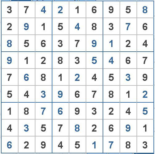 Mời các bạn thử sức với ô số Sudoku 2020 mức độ Rất Khó 2
