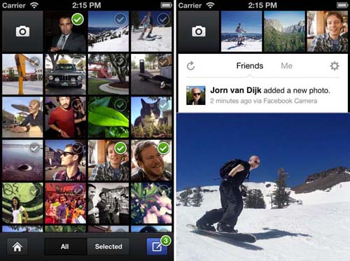 Facebook; Facebook Camera; Instagram; mạng xã hội; iPhone; App Store