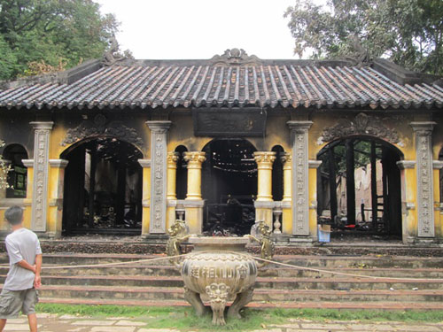 Cháy rụi ngôi chùa di tích lịch sử văn hóa cấp Quốc gia 1