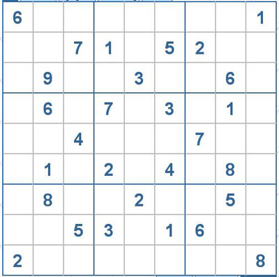 Mời các bạn thử sức với ô số Sudoku 2038 mức độ Khó