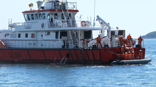 Diễn tập tìm kiếm cứu nạn trên biển 6