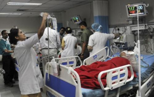 Một bệnh viện ở New Delhi, Ấn Độ: AFP