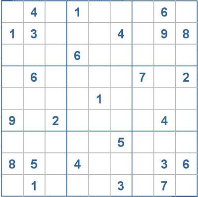 Mời các bạn thử sức với ô số Sudoku 2028 mức độ Khó 1