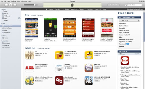App Store chính thức có thêm mục Food & Drink