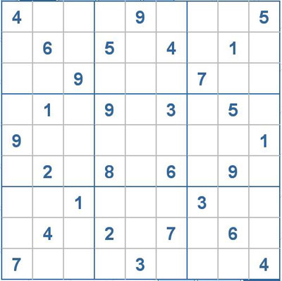 Mời các bạn thử sức với ô số Sudoku 2069 mức độ Rất khó 1