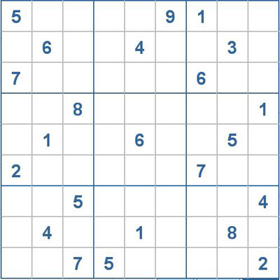 Mời các bạn thử sức với ô số Sudoku 2081 mức độ Khó