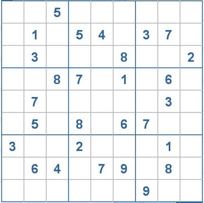 Mời các bạn thử sức với ô số Sudoku 2084 mức độ Khó