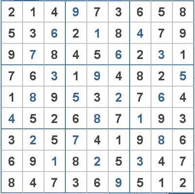Mời các bạn thử sức với ô số Sudoku 2090 mức độ Rất khó 1