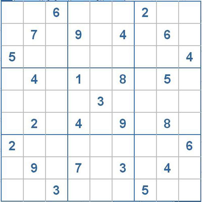 Mời các bạn thử sức với ô số Sudoku 2110 mức độ Khó