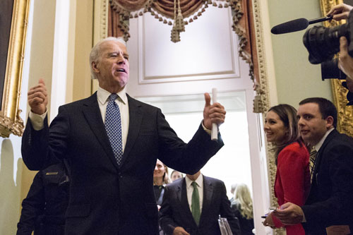 Phó tổng thống Mỹ Joe Biden hân hoan trước thỏa thuận tại Thượng viện 