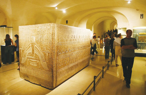 Quan tài Ramses III hiện được trưng bày ở Bảo tàng Louvre (Pháp) 