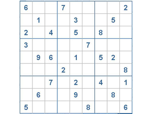Mời các bạn thử sức với ô số Sudoku 2226 mức độ Khó