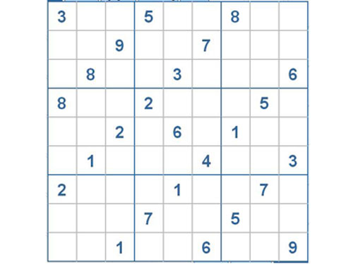 Mời các bạn thử sức với ô số Sudoku 2235 mức độ Khó