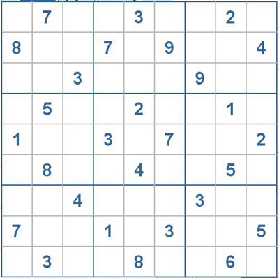 Mời các bạn thử sức với ô số Sudoku 2209 mức độ Rất khó