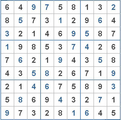 Mời các bạn thử sức với ô số Sudoku 2221 mức độ Khó