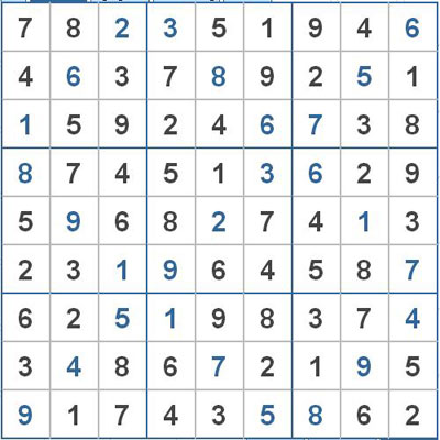 Mời các bạn thử sức với ô số Sudoku 2230 mức độ Rất khó 1