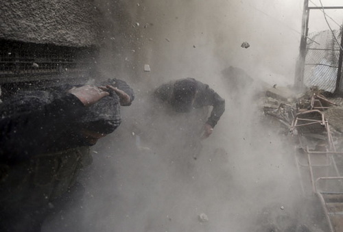 Cận cảnh chiến sự ác liệt tại thủ đô Damacus của Syria 