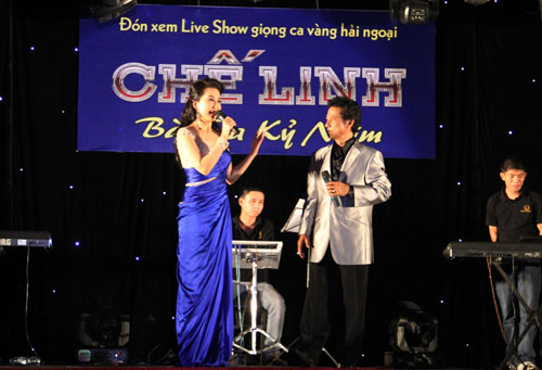Đêm diễn ngoài Chế Linh và Nguyễn Cao Kỳ Duyên không hề có ca sĩ hải ngoại nào như đã quảng cáo - d