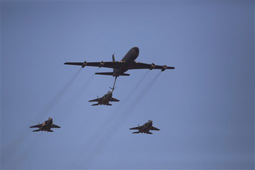 Một cuộc diễn tập tiếp nhiên liệu trên không của không quân Israel - d