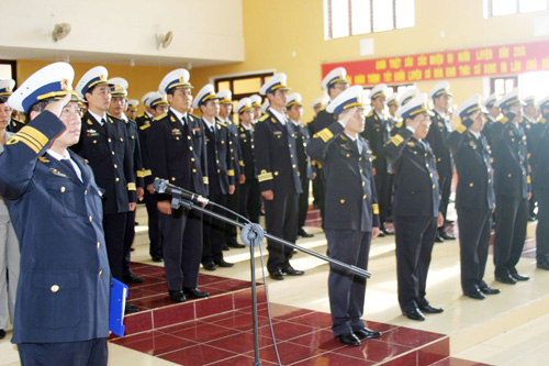 Lễ viếng tại Lữ đoàn 681 Hải quân