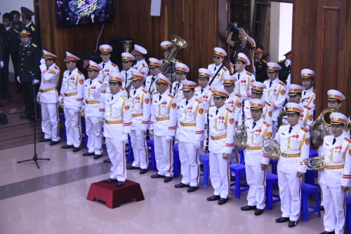 Đoàn quân nhạc nghiêm trang phục vụ lễ viếng 1