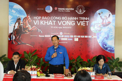 Anh Phan Văn Mãi, Chủ tịch Hội Liên hiệp Thanh Niên Việt Nam phát biểu