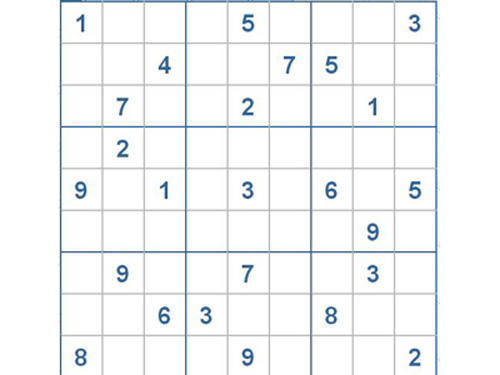 Mời các bạn thử sức với ô số Sudoku 2494 mức độ Khó d