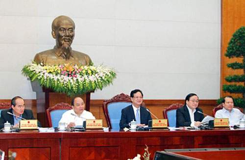 Chính phủ họp phiên thường kỳ tháng 10.2013