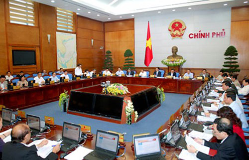 Chính phủ họp phiên thường kỳ tháng 10.2013