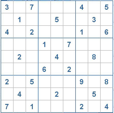 Mời các bạn thử sức với ô số Sudoku 2477 mức độ Khó
