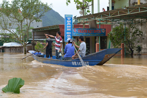 ngập lụt tại Quảng Bình 1