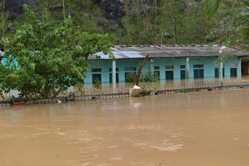 ngập lụt tại Quảng Bình 2