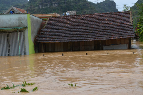 ngập lụt tại Quảng Bình 4