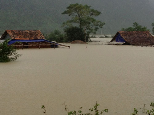 ngập lụt tại Quảng Bình 6