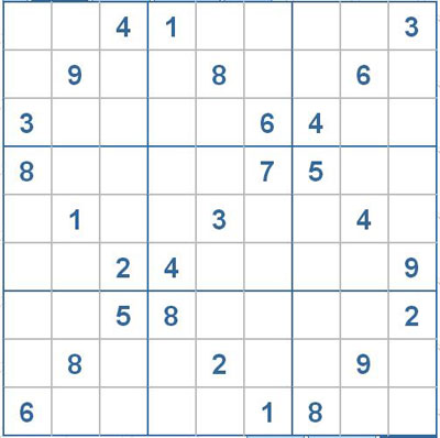 Mời các bạn thử sức với ô số Sudoku 2489 mức độ Rất khó