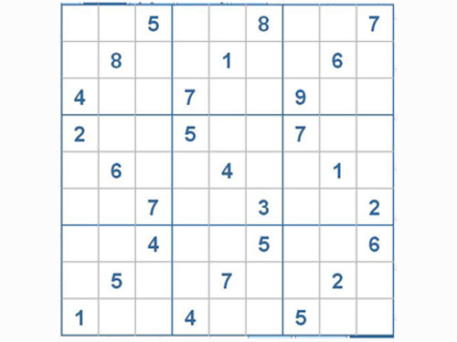 Mời các bạn thử sức với ô số Sudoku 2503 mức độ Rất Khó d